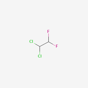 molecular formula C2H2Cl2F2 B1293416 1,1-二氯-2,2-二氟乙烷 CAS No. 471-43-2