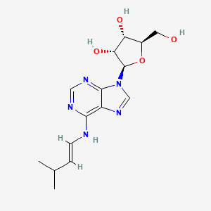 (2R,3S,4R,5R)-2-(Hydroxymethyl)-5-(6-((3-methylbut-1-en-1-yl)amino)-9H-purin-9-yl)tetrahydrofuran-3,4-diol