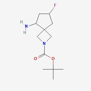 tert-Butyl 5-amino-7-fluoro-2-azaspiro[3.4]octane-2-carboxylate