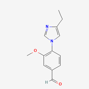 Benzaldehyde, 4-(4-ethyl-1H-imidazol-1-yl)-3-methoxy-