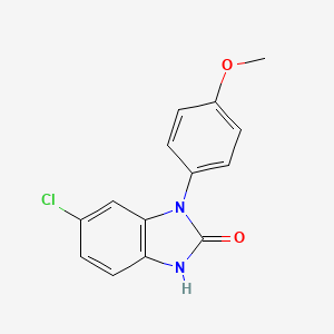 molecular formula C14H11ClN2O2 B12934233 2H-Benzimidazol-2-one, 1,3-dihydro-6-chloro-1-(4-methoxyphenyl)- CAS No. 79759-69-6