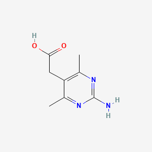 B1293427 (2-Amino-4,6-dimethyl-5-pyrimidinyl)acetic acid CAS No. 933687-60-6