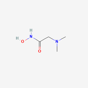 molecular formula C4H10N2O2 B12934308 2-(dimethylamino)-N-hydroxyacetamide CAS No. 102827-29-2