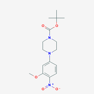 molecular formula C16H23N3O5 B1293433 叔丁基 4-(3-甲氧基-4-硝基苯基)哌嗪-1-羧酸盐 CAS No. 1017782-79-4
