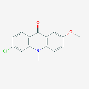 molecular formula C15H12ClNO2 B12934429 6-Chloro-2-methoxy-10-methylacridin-9(10h)-one CAS No. 58821-88-8