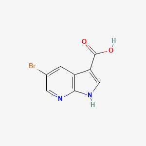 molecular formula C8H5BrN2O2 B1293444 5-溴-1H-吡咯并[2,3-b]吡啶-3-羧酸 CAS No. 849068-61-7