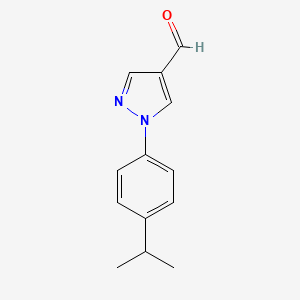 molecular formula C13H14N2O B1293449 1-(4-Isopropylphenyl)-1H-pyrazole-4-carbaldehyde CAS No. 1015845-83-6