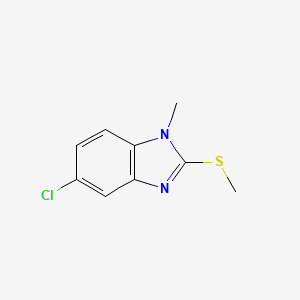 1H-Benzimidazole, 5-chloro-1-methyl-2-(methylthio)-