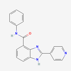 1H-Benzimidazole-4-carboxamide, N-phenyl-2-(4-pyridinyl)-