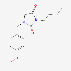 3-Butyl-1-[(4-methoxyphenyl)methyl]imidazolidine-2,4-dione