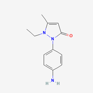 2-(4-Aminophenyl)-1-ethyl-5-methyl-1H-pyrazol-3(2H)-one