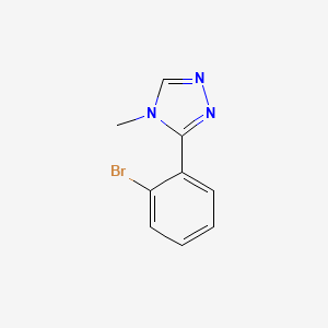 B1293478 3-(2-bromophenyl)-4-methyl-4H-1,2,4-triazole CAS No. 1034734-64-9