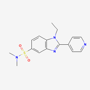 1-Ethyl-N,N-dimethyl-2-(pyridin-4-yl)-1H-benzimidazole-5-sulfonamide