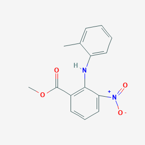 molecular formula C15H14N2O4 B12934816 Methyl 2-(2-methylanilino)-3-nitrobenzoate CAS No. 109899-57-2