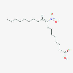 molecular formula C18H33NO4 B129349 9-nitro-9E-octadecenoic acid CAS No. 875685-44-2