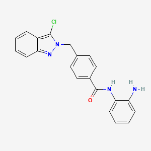 n-(2-Aminophenyl)-4-((3-chloro-2h-indazol-2-yl)methyl)benzamide