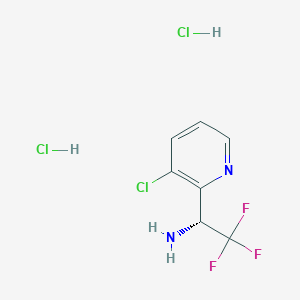 (R)-1-(3-Chloropyridin-2-yl)-2,2,2-trifluoroethanamine dihydrochloride