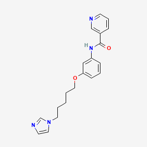 N-(3-{[5-(1H-Imidazol-1-yl)pentyl]oxy}phenyl)pyridine-3-carboxamide