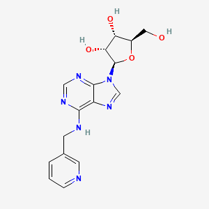 (2R,3S,4R,5R)-2-(Hydroxymethyl)-5-(6-((pyridin-3-ylmethyl)amino)-9H-purin-9-yl)tetrahydrofuran-3,4-diol