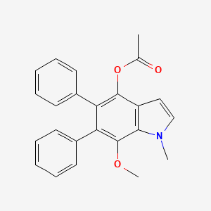 (7-Methoxy-1-methyl-5,6-diphenylindol-4-yl) acetate