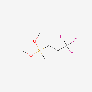 molecular formula C6H13F3O2Si B1293505 Dimethoxy(methyl)(3,3,3-trifluoropropyl)silane CAS No. 358-67-8