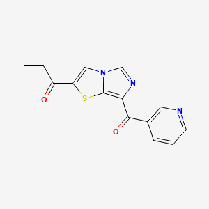 1-[7-(Pyridine-3-carbonyl)imidazo[5,1-b][1,3]thiazol-2-yl]propan-1-one