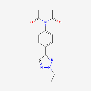 N-Acetyl-N-(4-(2-ethyl-2H-1,2,3-triazol-4-yl)phenyl)acetamide