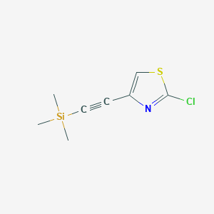 2-Chloro-4-((trimethylsilyl)ethynyl)thiazole