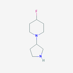 4-Fluoro-1-(pyrrolidin-3-yl)piperidine