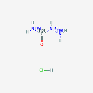 Semicarbazide hydrochloride-13C,15N3