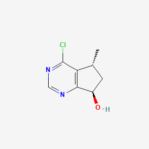 (5R,7R)-4-Chloro-5-methyl-6,7-dihydro-5H-cyclopenta[d]pyrimidin-7-ol