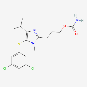 1H-Imidazole-2-propanol, 5-((3,5-dichlorophenyl)thio)-1-methyl-4-(1-methylethyl)-, carbamate (ester)