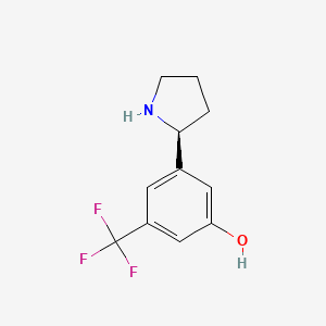 (S)-3-(Pyrrolidin-2-yl)-5-(trifluoromethyl)phenol