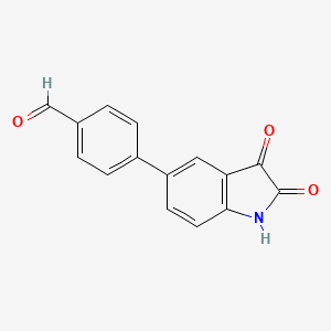 4-(2,3-Dioxoindolin-5-yl)benzaldehyde