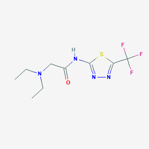 2-(Diethylamino)-N-(5-(trifluoromethyl)-1,3,4-thiadiazol-2-yl)acetamide