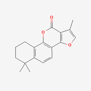 1,6,6-Trimethyl-6,7,8,9-tetrahydro-11H-benzo[h]furo[3,2-c]chromen-11-one