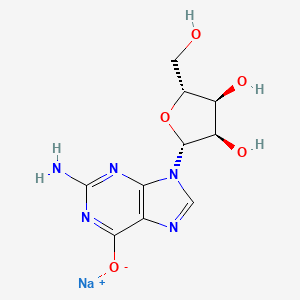 Sodium 2-amino-9-((2R,3R,4S,5R)-3,4-dihydroxy-5-(hydroxymethyl)tetrahydrofuran-2-yl)-9H-purin-6-olate