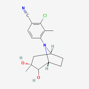 2-Chloro-4-((1R,3R,5S)-2,3-dihydroxy-3-methyl-8-azabicyclo[3.2.1]octan-8-yl)-3-methylbenzonitrile