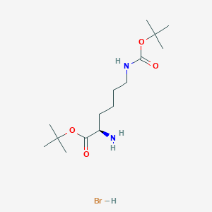 tert-Butyl N6-(tert-butoxycarbonyl)-D-lysinate hydrobromide