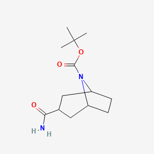 tert-Butyl 3-carbamoyl-8-azabicyclo[3.2.1]octane-8-carboxylate