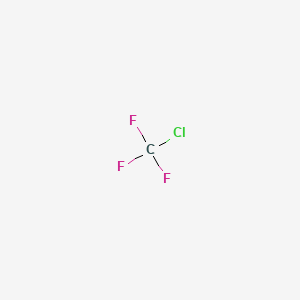 molecular formula CClF3<br>CF3Cl B1293557 氯三氟甲烷 CAS No. 75-72-9