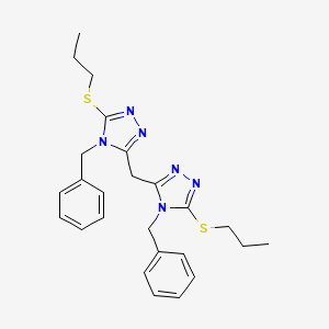 Bis(4-benzyl-5-(propylthio)-4H-1,2,4-triazol-3-yl)methane