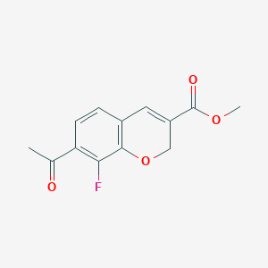 Methyl 7-acetyl-8-fluoro-2H-chromene-3-carboxylate