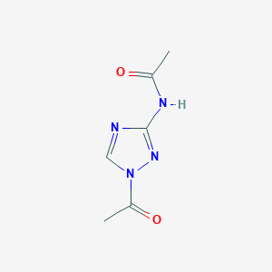 N-(1-acetyl-1,2,4-triazol-3-yl)acetamide