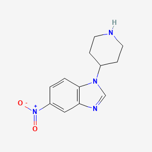 1H-Benzimidazole, 5-nitro-1-(4-piperidinyl)-