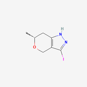 (R)-3-Iodo-6-methyl-1,4,6,7-tetrahydropyrano[4,3-c]pyrazole