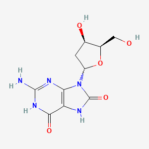 2-Amino-9-((2S,4R,5R)-4-hydroxy-5-(hydroxymethyl)tetrahydrofuran-2-yl)-3H-purine-6,8(7H,9H)-dione