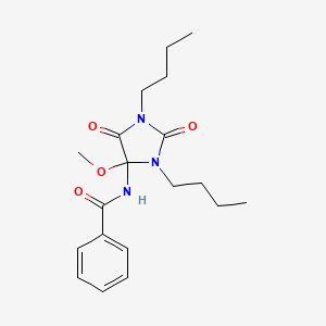 N-(1,3-Dibutyl-4-methoxy-2,5-dioxoimidazolidin-4-yl)benzamide