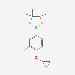 2-(3-Chloro-4-cyclopropoxyphenyl)-4,4,5,5-tetramethyl-1,3,2-dioxaborolane