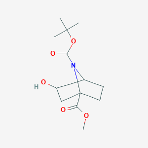 7-(tert-Butyl) 1-methyl 3-hydroxy-7-azabicyclo[2.2.1]heptane-1,7-dicarboxylate